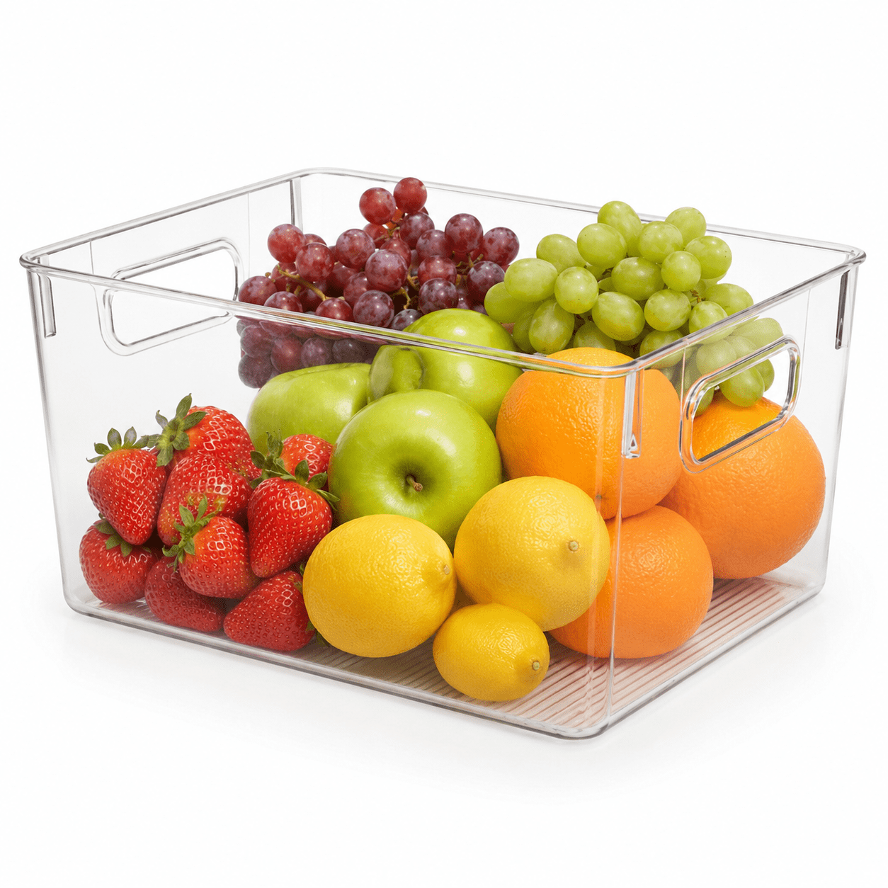 Clear Stackable Plastic Storage Bins, Pantry and Fridge Organizers for Kitchen, Bathroom, Home,10 x 6 x 5 inches,4/8/12pcs